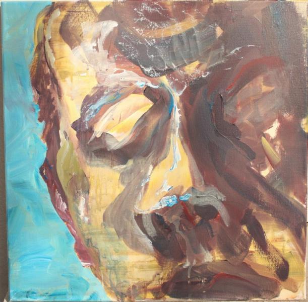 autoportrait bleu