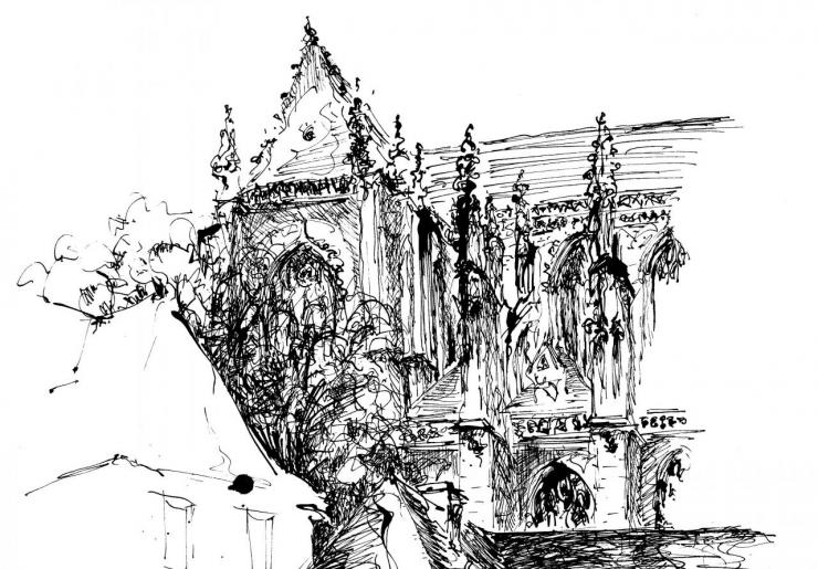 croquis Nantes Cath 001