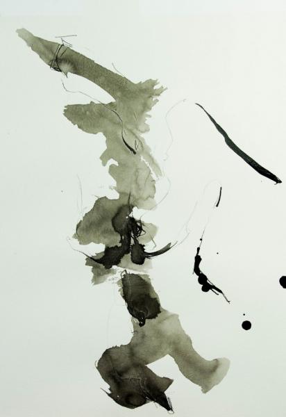 encre sur papier