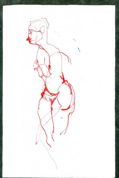 nu plume rouge 001